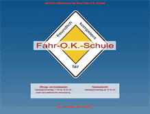 Tablet Screenshot of fahrschuleok.de